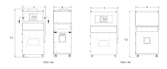 3KW 11KW TODC-M Industrial Dust Collector Laser Metal Cleaner